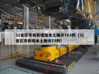 31省区市有新增加本土确诊163例（31省区市新增本土确诊73例）